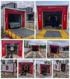中國南昌，中國石化，隧道9刷電腦洗車機安裝調試中